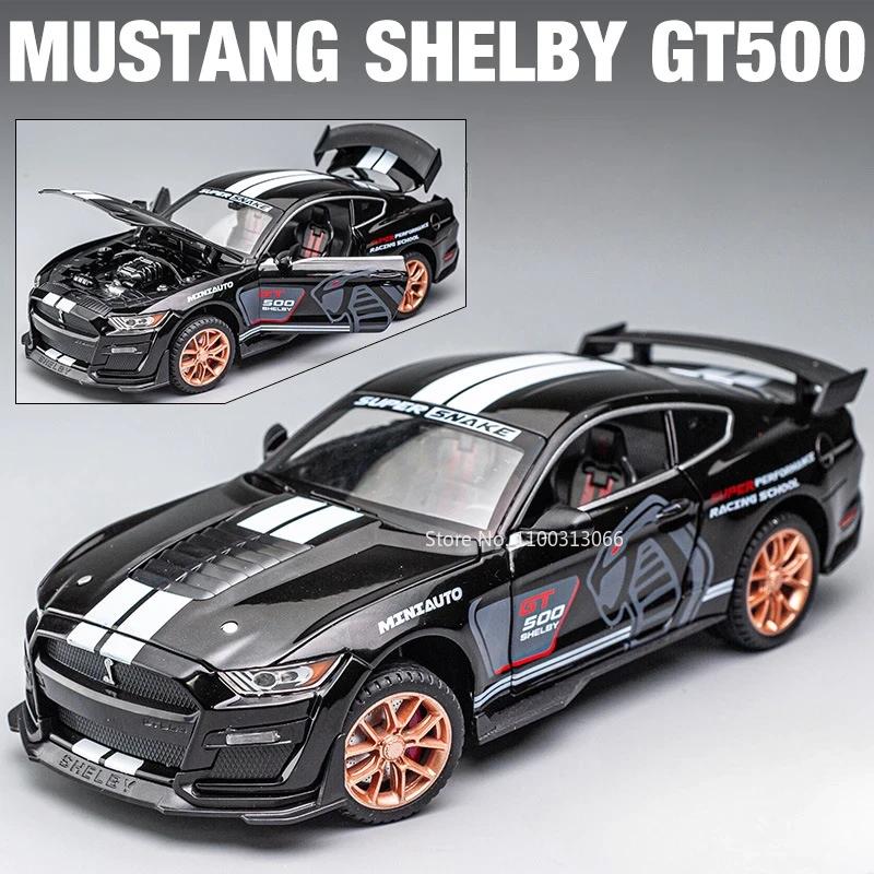 1:24 модели Shelby Cobra 427 GT500 Игрушечные машинки Колеса вращаются Винтажная машина Сплав Резиновые шины Миниатюрные транспортные средства Коллекция для детей Веселье