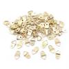 100Pcs with Screws Triangle Hanging Ring Single Hole D-Shaped Ring Picture Hangers  Clock Mounting