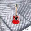 Музыкальный инструмент гитара брошь мультфильм значок личность тренд корсаж пара пряжка булавка женский ретро