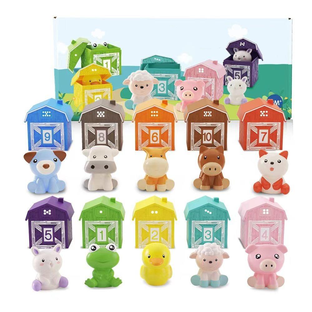 Color Sorting Animal Finger Puppets Early Education Toddler Learning Toys  Kids Toy