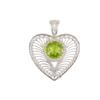 Natural Peridot Gemstone 925 Sterling Silver Jewelry Pendant 1.4" For Women CP-15-3