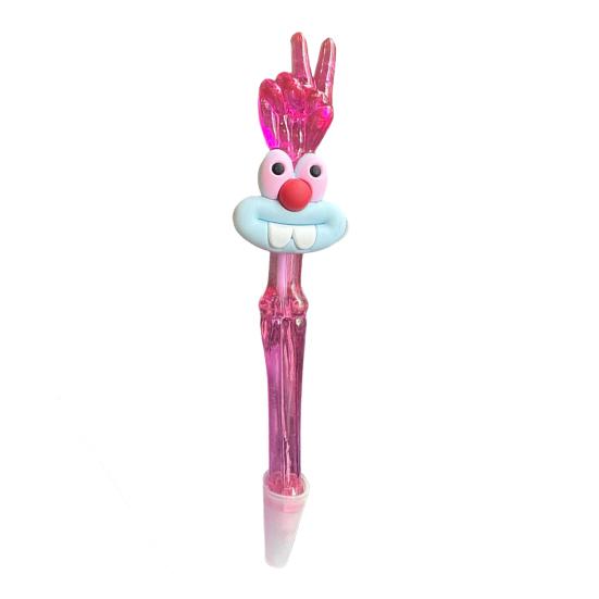 Cute Ballpoint Pens Kids Cartoon Gel Pen With Top Hand