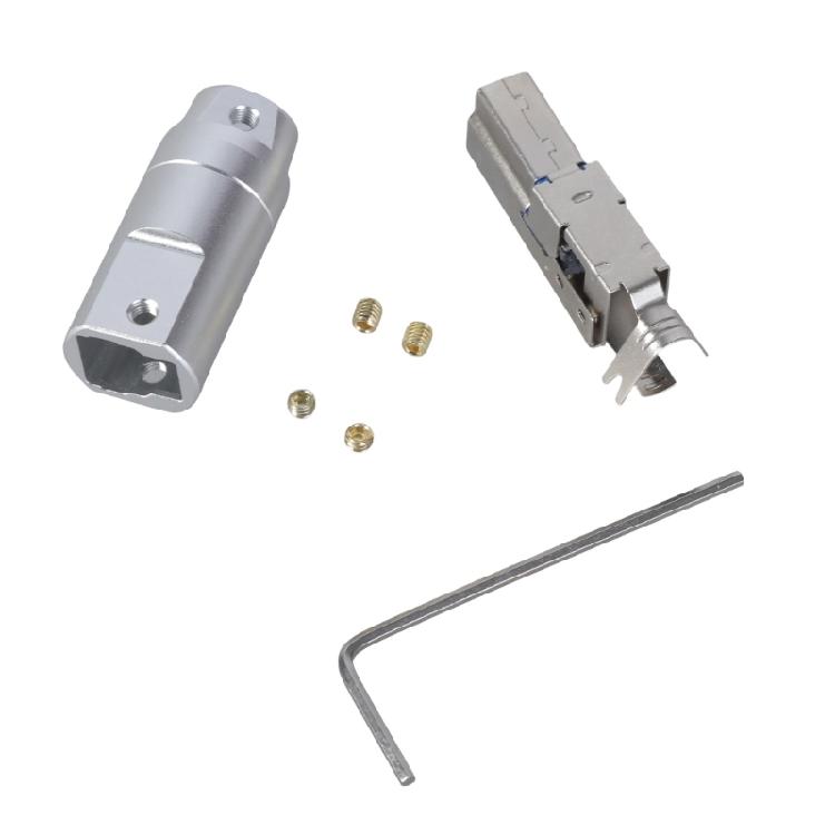 USB B Type B Male Jacks Aluminum Frame for DIY Printer Data Cord Construction and Repair 6mm Apertures