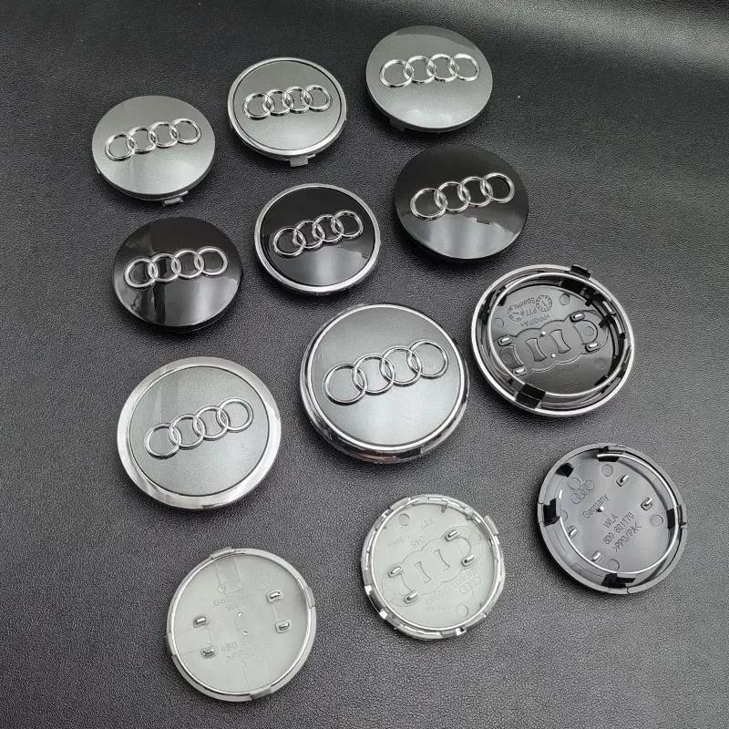 Hub Caps Hot For Audi 4pcs 60mm 61mm 68mm 69mm Audi wheel hub center cover modification accessories suitable for Audi A1 A2 A