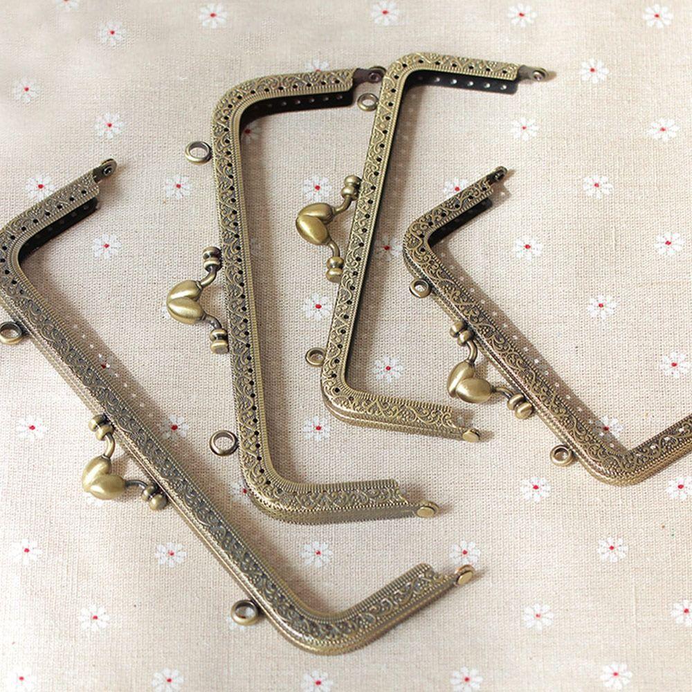 Винтажная застежка для кошелька, рамка для сумки, фурнитура для кошелька, рамка для мини-кошелька, застежка для поцелуя, изготовление сумок