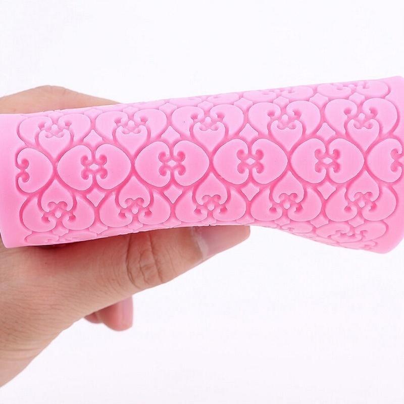 New 2pcs Silicone Diy Mould Lace Sugar Craft Baking Tools Cake Decoration