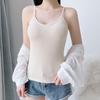 Женский топ-майка на тонких бретельках, летний облегающий топ в рубчик, безрукавка с V-образным вырезом, без рукавов, майка, базовые многослойные рубашки