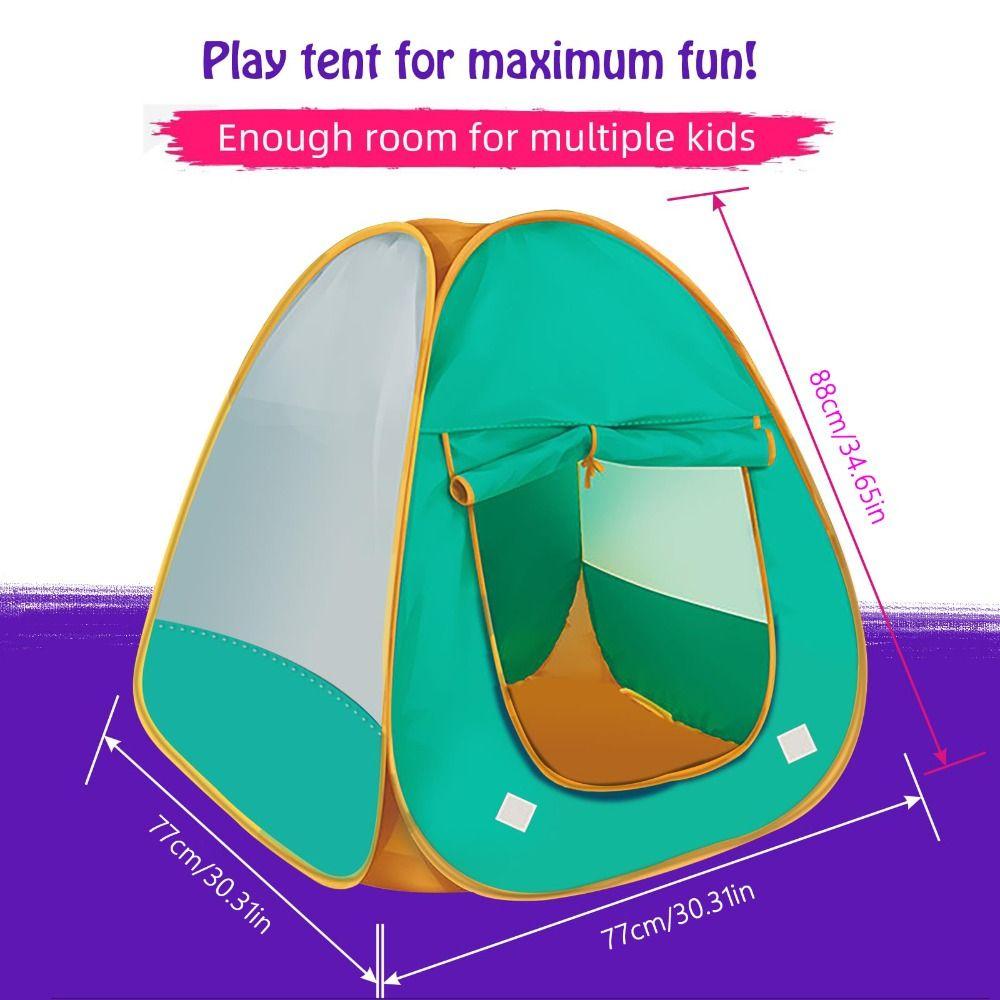 Pop Up Tent Kid Play Tents Dacron Indoor Outdoor Camping Tent Funny Kids Camping Set  Toddlers