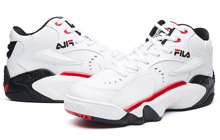 Women's Sneakers FILA Jamball Mid Synthetic Leather Cushioning Abrasion Resistant Mid top Vintage Basketball