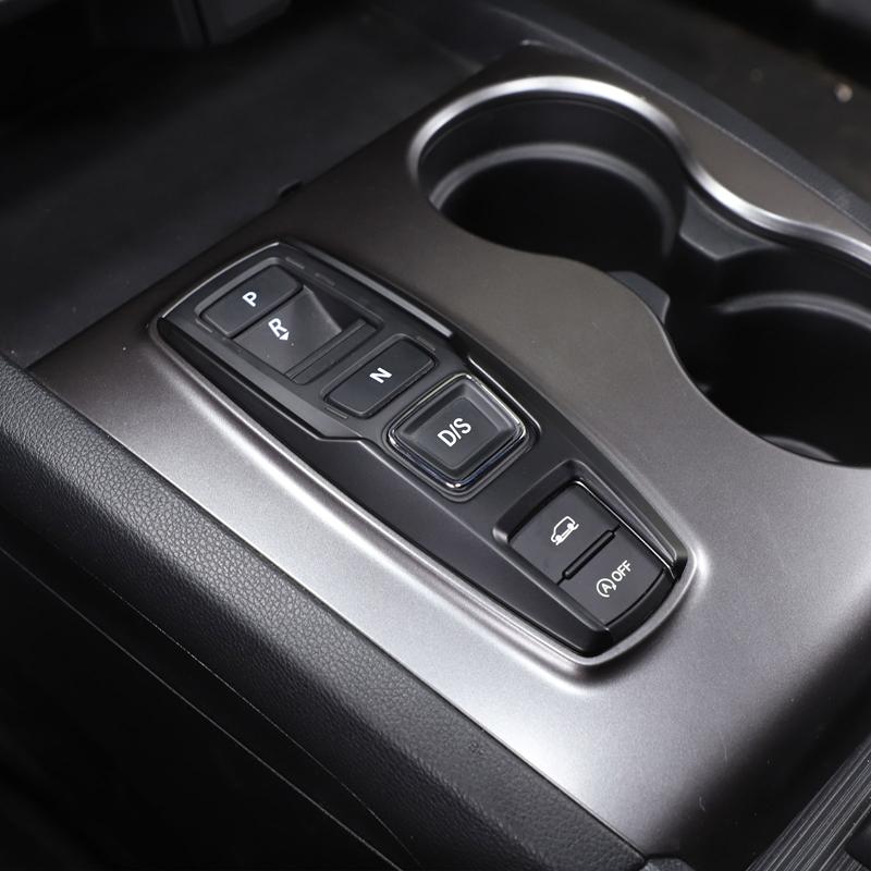 Для Honda Pilot 2015-2022 ABS углеродное волокно/матовый черный автомобильная кнопка переключения передач рамка крышка отделка наклейки автомобиль