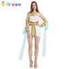 Alluring Adult Women's Nefertiti Queen Costume For Halloween Parties With Comfortable Polyester Material