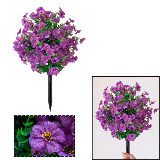 Искусственный цветочный кустарник с шипами, искусственная зелень, куст, дерево с цветами, садовые искусственные цветы, колышек для земли, фермерский дом, наружное украшение для крыльца патио