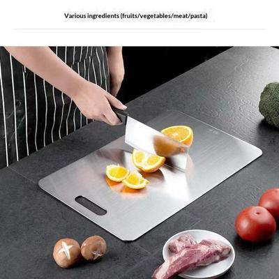 Панель из нержавеющей стали и разделочная доска Кухонная бытовая Утолщенная двусторонняя разделочная доска Блок Доска для раскатки теста