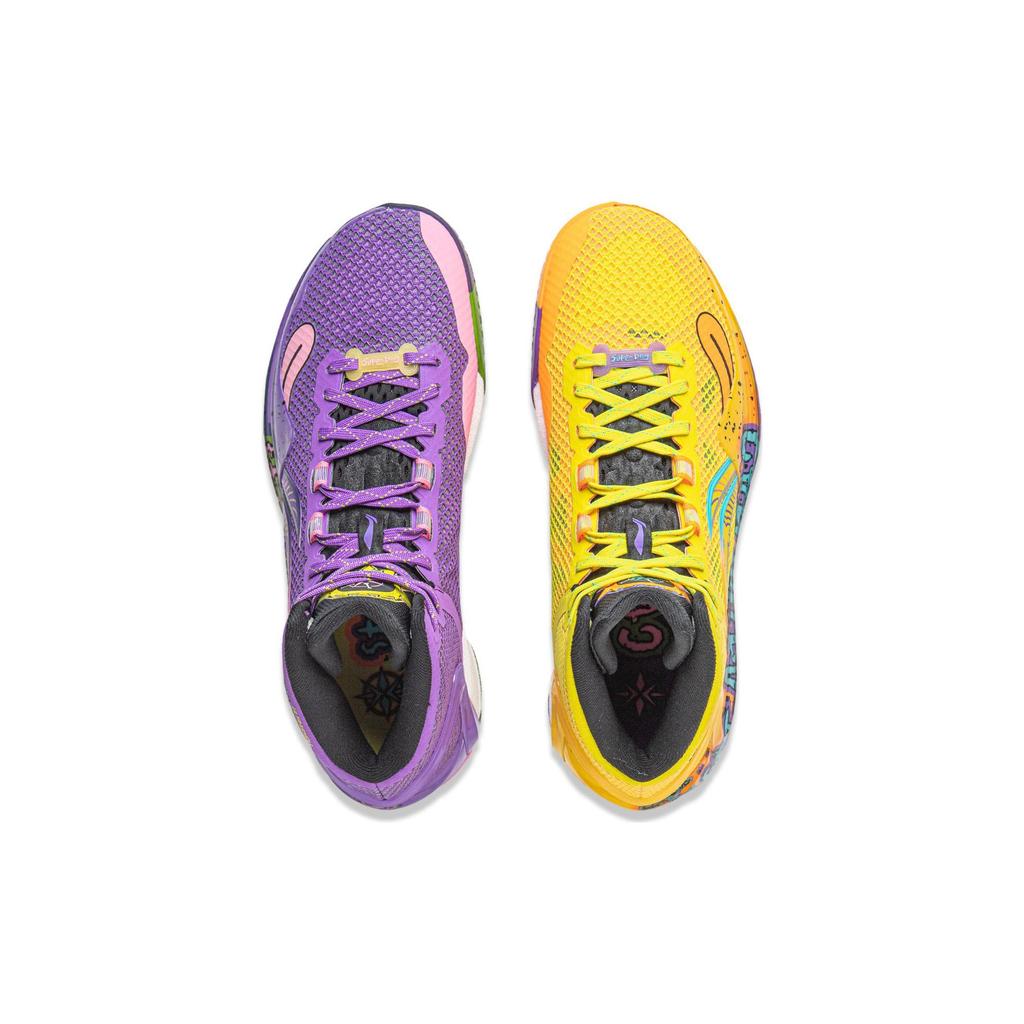 Li Ning Liren 4 Амортизирующие Скользкие Устойчивые к истиранию Легкие Упругие Средняя высота Баскетбольные кроссовки Мужские ABAT139-8