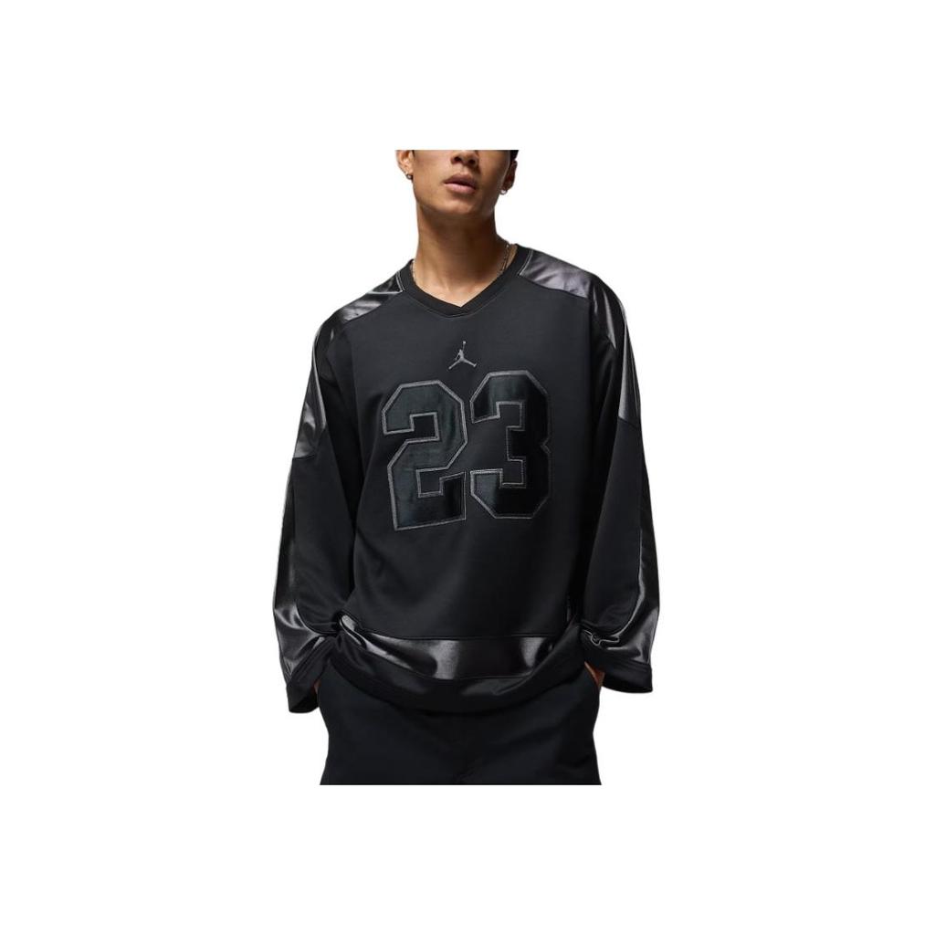 Форма для хоккея Air Jordan Brooklyn Collegiate Черная/Серая Железная/Серая Железная Мужские Топы HV0109-010