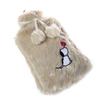 Biggdesign Dogs Beige Hot Water Bottle with Soft Plush Cover, 2 l.