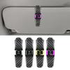 GTMZ9 Universal Car Sun Visor Glasses Fastener Clip Holder For Sunglasses Eyeglasses Ticket Card Multifunction Skoda Car Interior