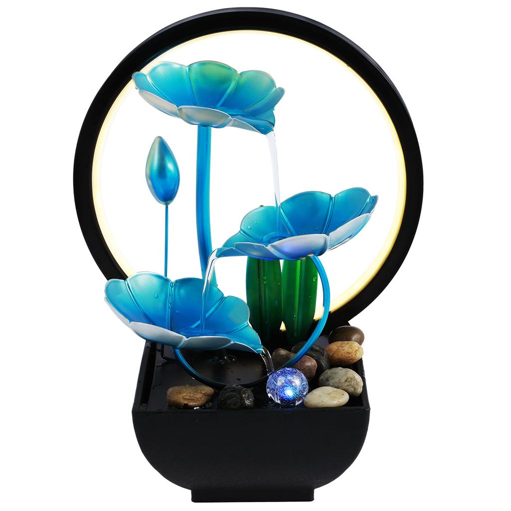 Настольный фонтан с батарейным питанием/USB-управлением, фонтан с функцией дзен, фонтан для медитации, декор, украшение для фонтана для релаксации звука