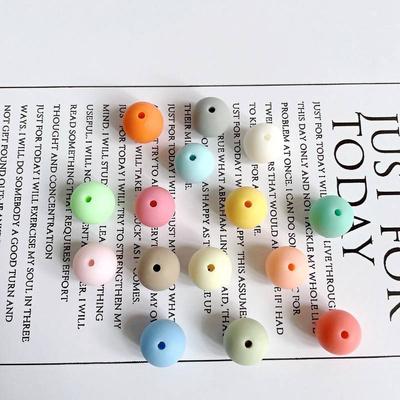 Круглая бусина Матовая DIY Матовая бусина Акриловая Ручная работа Конфетный цвет Бусина с прямым отверстием