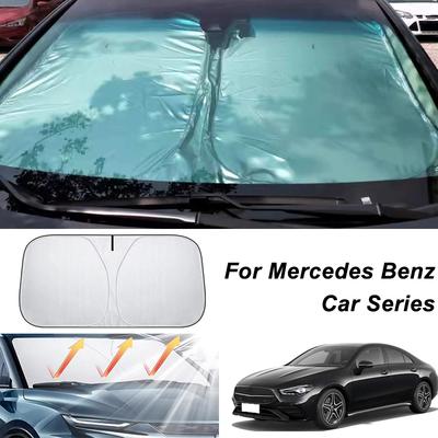 Автомобильный солнцезащитный козырек на лобовое стекло для Mercedes Benz C E S GLC GLE CLA CLS A GLA GLB GLS SLK G-Class Защита от УФ-лучей Солнцезащитный козырек