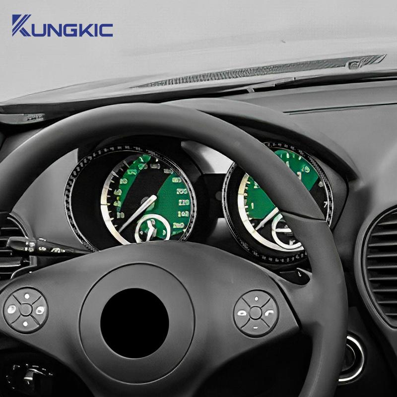 Настоящая отделка из мягкого углеродного волокна для Mercedes Benz SLK R171 2004 2005 2006 2007 2008 2009 2010 Наклейка на рамку спидометра Аксессуары