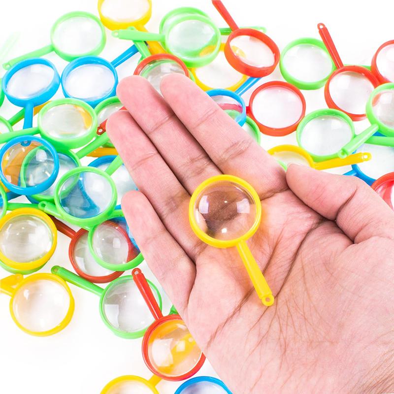 10/20/50pcs Mini Magnifying Glass Children Observation Tools School Outdoor Use Scientific Supplies Handheld Portable TMZ