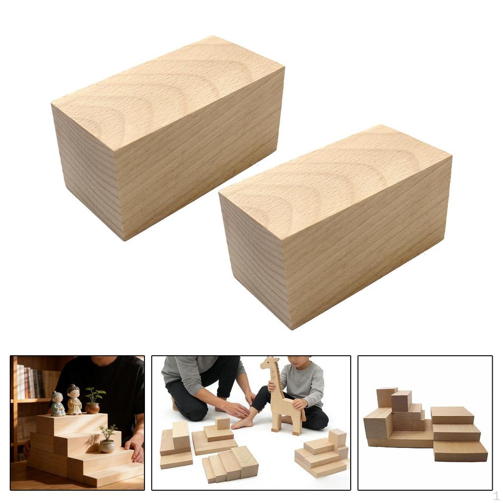 Липовые резные блоки Липовое дерево Ручная работа Необработанный блок Деревянный набор для мастерской