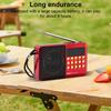 Portable FM Radio Rechargeable BT 5.4 Radio Speaker with LED Display for Home Travel Gifts and for Seniors Elderly Gifts