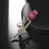 Tulip Brooch, High-End Retro Pin, Trendy Celebrity Temperament, Corsage Versatile Suit With Jewelry Gift