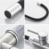 Universal Swivel Black Hose Kitchen Faucet Kitchen Sink Faucet Sink Tap Mounted Deck Bathroom  And Cold Water Mixer Crane