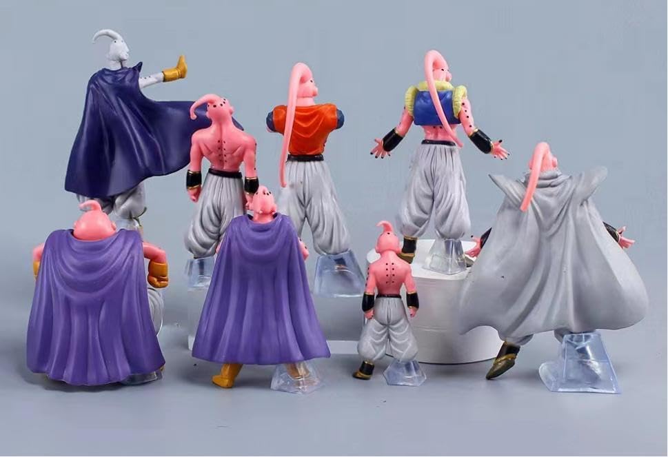 Dragon Ball Majin Buu Figure Set of 8, Collectible Model, Character Collection, Handmade Decoration [Parallel Import]