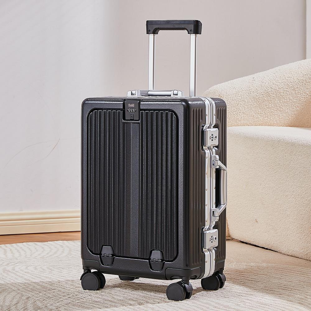 Yongsheng 20" Cabin Suitcase with Universal Wheels, Anti-Fall, 24" Optional, Front-Opening Trolley Case, Secure Lock.