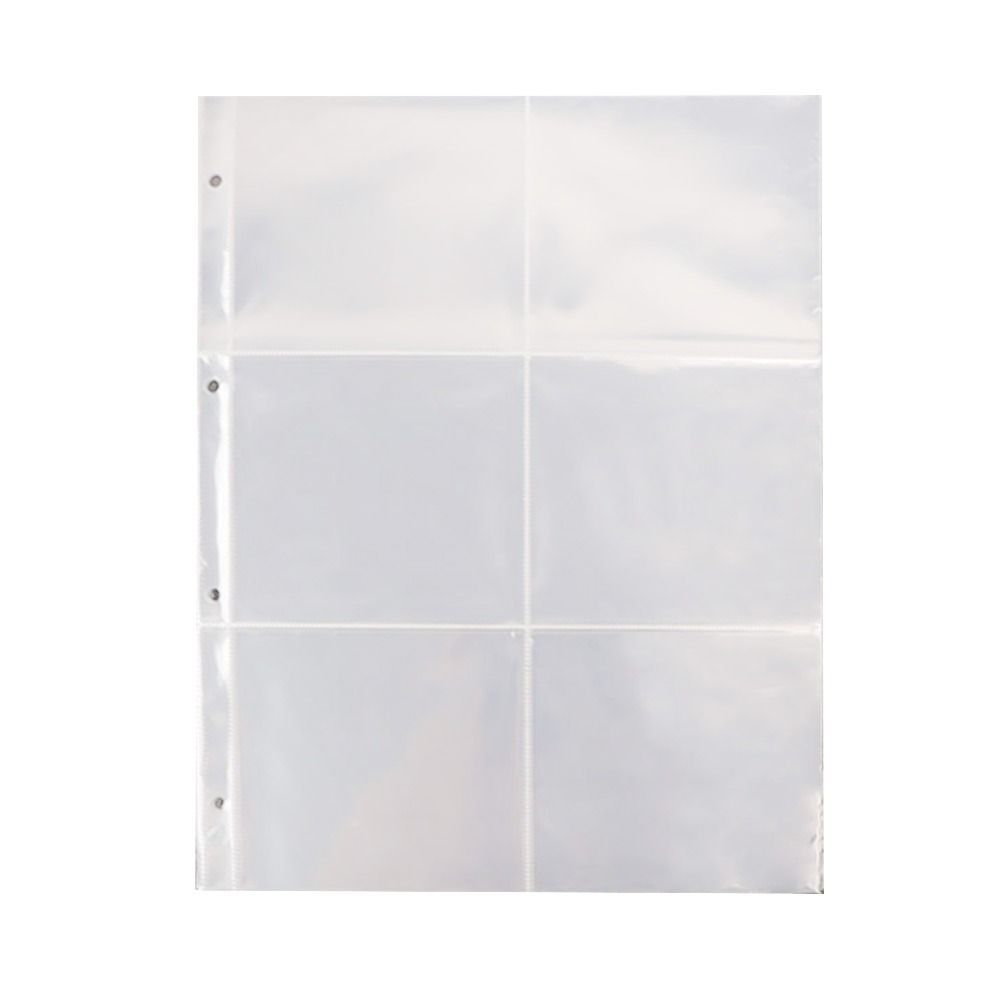 Несколько карманов A4 Kpop фотокарточка переплет прозрачный DIY фотоальбом сменные страницы 4 отверстия 4 кольца PP фотокарточка держатель