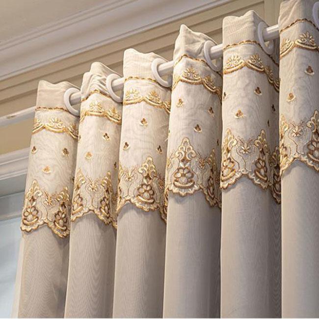 Curtains Double Lace Full Blackout Curtains Nordic Princess Style Living Room Bedroom Balcony Curtain Rod Bay Window