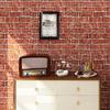 45cm Waterproof Wall Sticker PVC Modern Home Decoration Retro Red Brown Brick Pattern Self-adhesive Wallpaper DIY Background