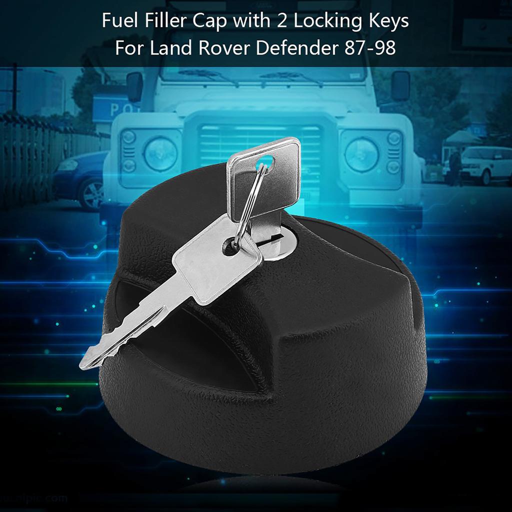 Car Fuel Filler Cap with 2 Locking Keys for Land Rover Defender 87 98 STC4072