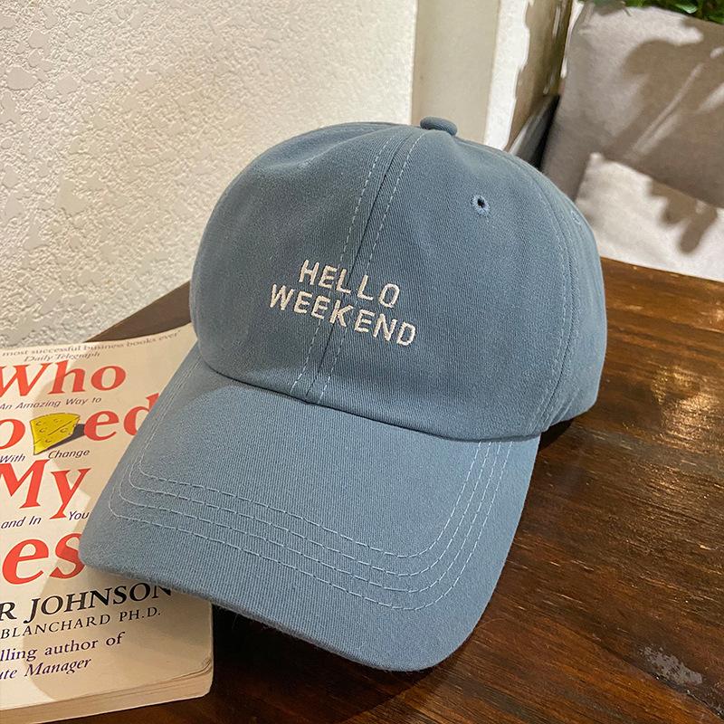 White Baseball Cap Children Spring And Autumn Summer Thin Trendy Brand Niche Japanese Fashion Sunshade Letter Embroidery Cap
