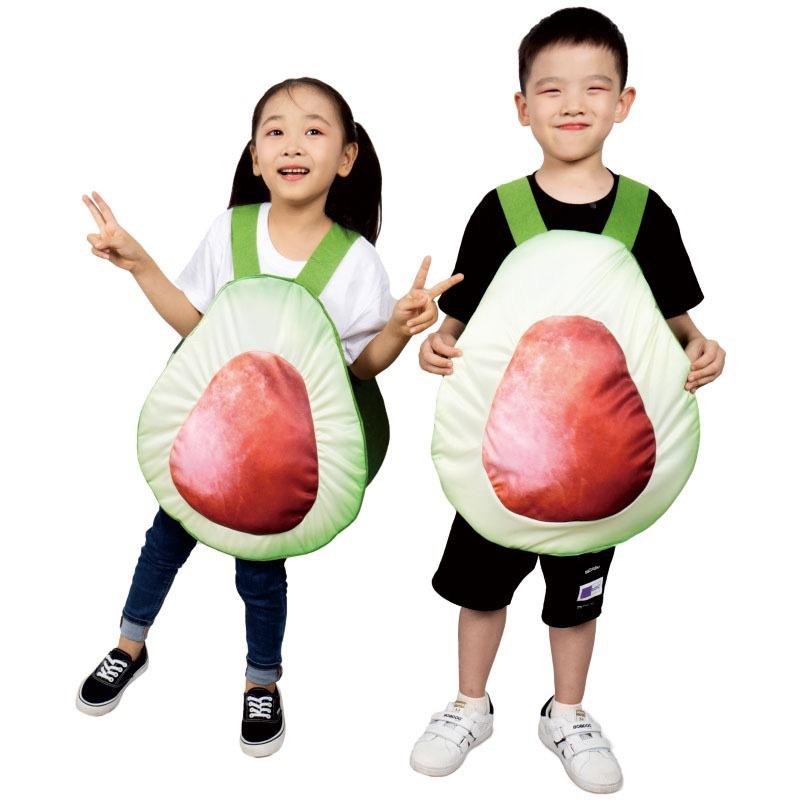 Halloween Costume Children Adult Food Hamburger Ketchup Pork Belly Pizza Acting Costume Show Set