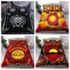 Duvet Cover Set Aboriginal Bedding Set , Indigenous Circle Dot Painting Hand Bedroom Decor