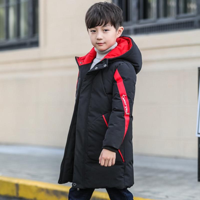 Winter Children's Clothing Boys' Winter Clothing Long Fashionable Windproof Thick Warm Coat