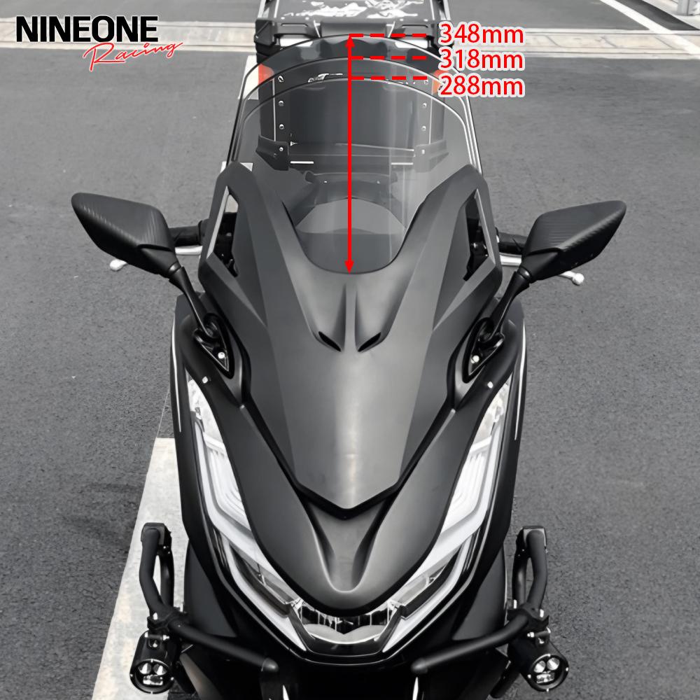 For Honda PCX160 PCX 160 2021-2024 Motorcycles Modified Face Mask Windshield Rearview Mirror Accessories Windshield Wind ABS