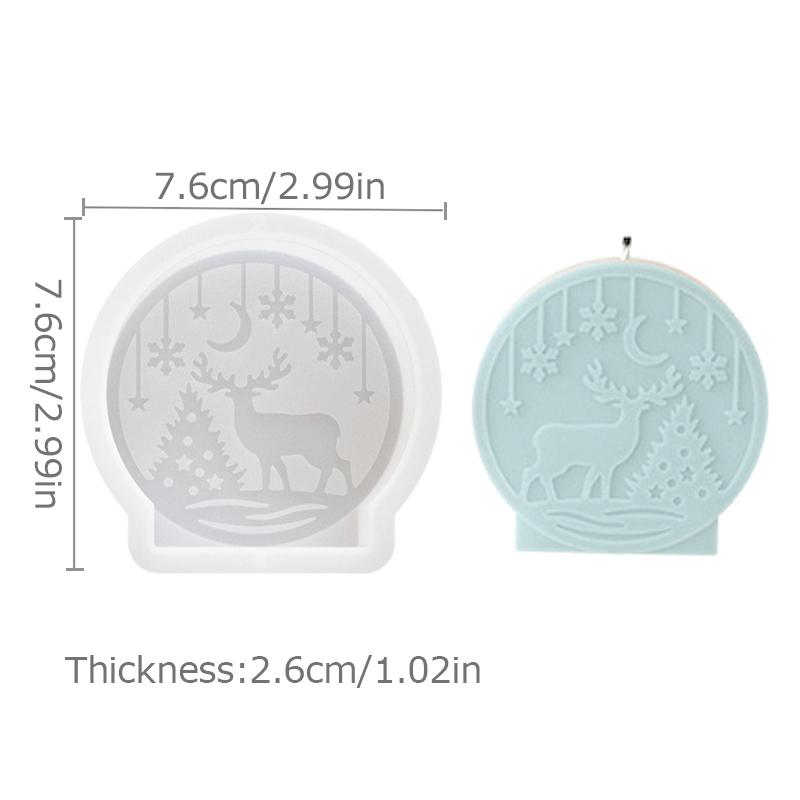 Christmas Tree Snowman Deer Christmas Fragrance Decorations and Ornaments DIY Mould