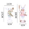 Scepter Trumpet Design Rabbit Statue Ornament Resin Crafts Animal Sculpture  Party Gifts