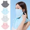 UV Protection Summer Face Scarves Sun Proof Windproof Bib New Ice Silk Mask