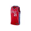NBA Statement Edition Swingman Jersey, Joel Embiid, Philadelphia 76ers Men Basketball Vest Red CV9490-666