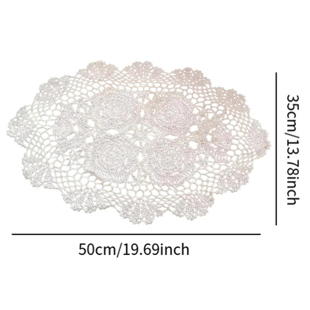 Вязаная крючком кружевная салфетка нескользящая креативная салфетка для свадебного декора дома праздник