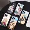 Аниме F Чехол для телефона iPhone 17 16 15 14 13 12 Max Plus Силиконовый Черный Чехол