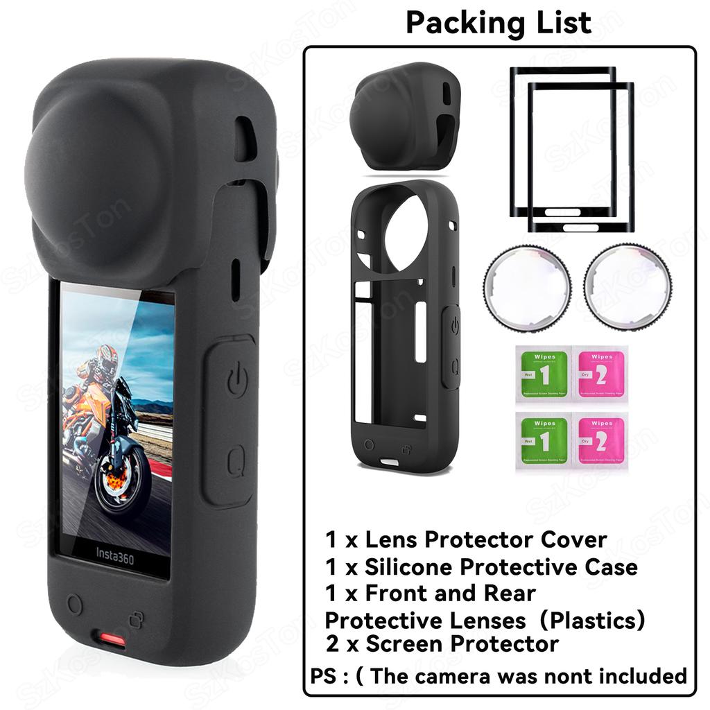 Lens Guards For Insta 360 X4 Plastics/Tempering Glass Case Lens Protector Cover for Insta360 X4 Accessorie