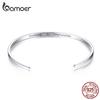 Engrave Courage Bangle "Nothing Is Impossible" Fashion 925 Sterling Silver Jewelry