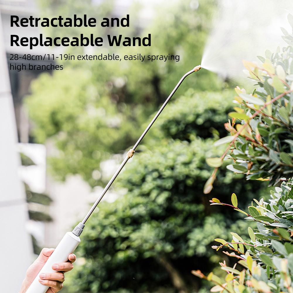 Поливочная насадка из нержавеющей стали с 3 регулируемыми распылителями и простым управлением в один клик, электрическая